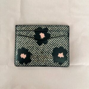 NWT Kate Spade Staci Small Slim Cardholder Herringbone Floral Card Holder
